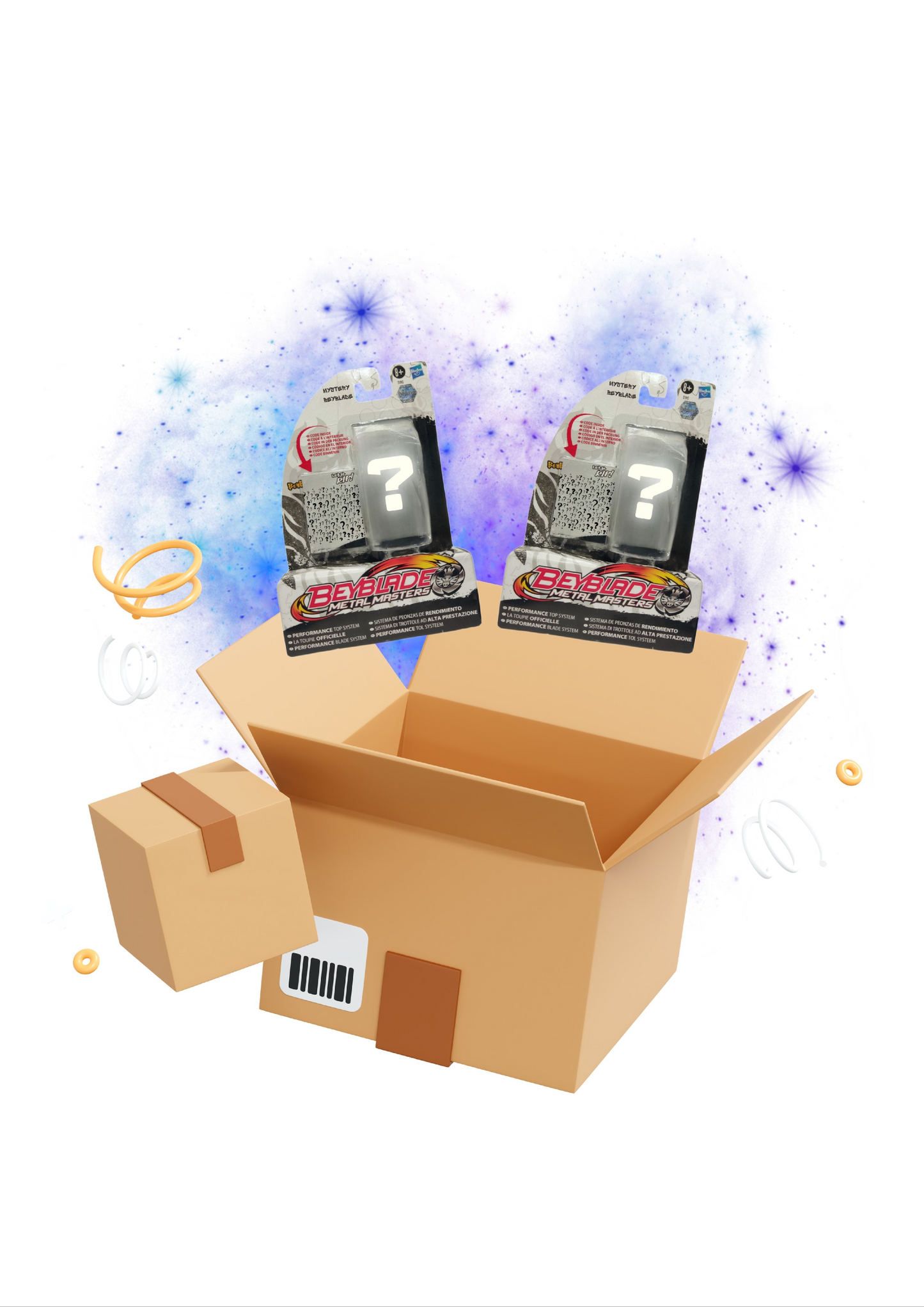 Hasbro Beyblade Metal Masters - Mystery Box M (stark beschädigte Verpackungen) - Anime Beyond