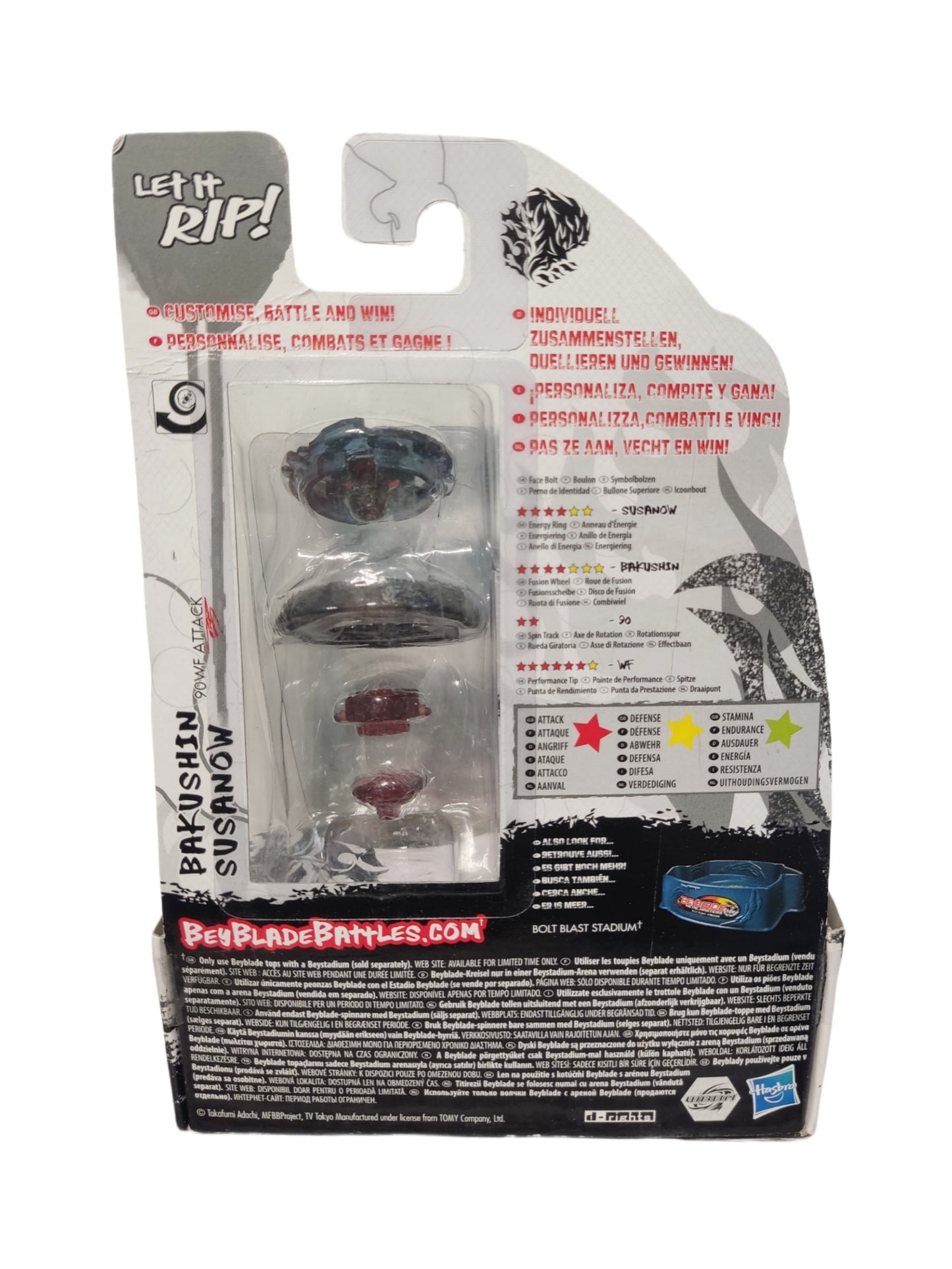 Bakushin Susanow BB-122 90WF Attack Hasbro Beyblade Metal Masters - Anime Beyond