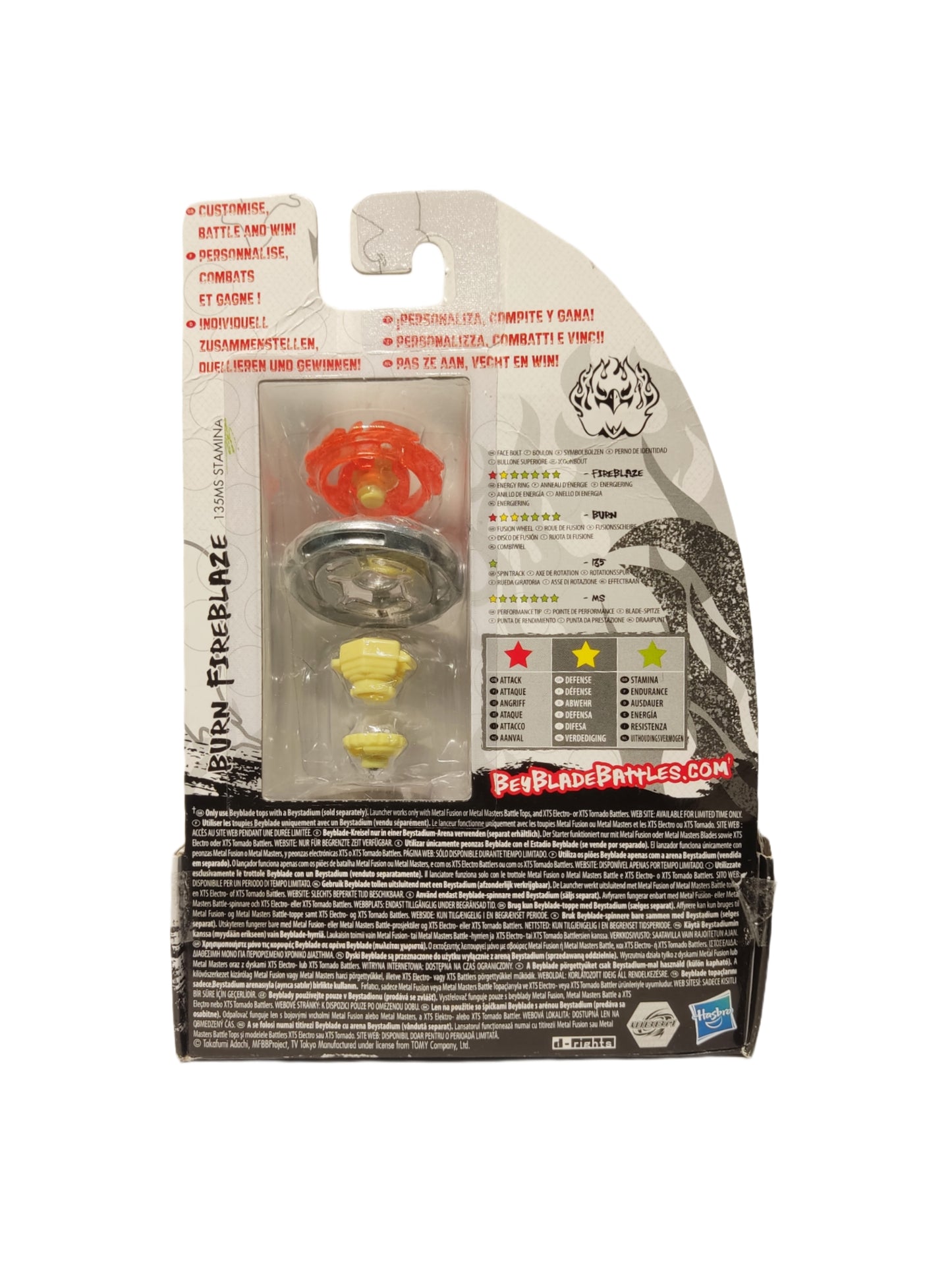 Burn Fireblaze BB-59 135MS Stamina Hasbro Beyblade Metal Masters - Anime Beyond