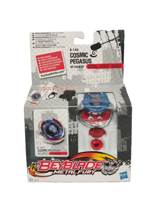 Cosmic Pegasus B-146 W105R2F Attack Hasbro Beyblade Metal Fury - Anime Beyond