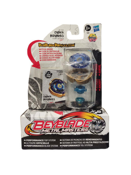 Cyber Aquario B-124 105RF Attack Hasbro Beyblade Metal Masters - Anime Beyond