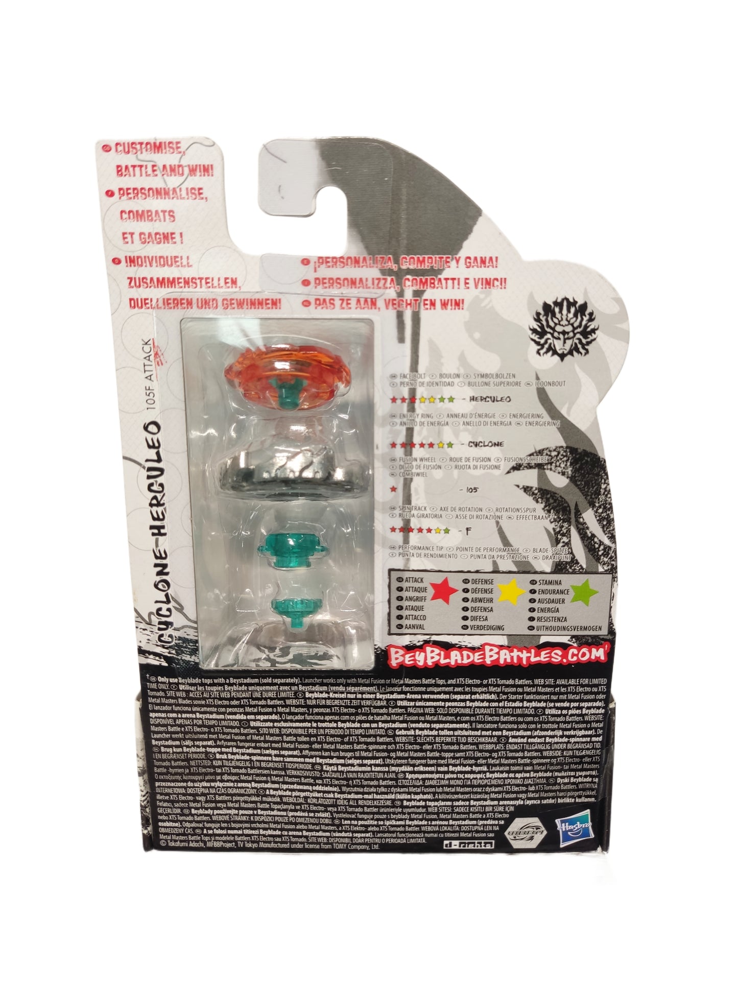 Cyclone Herculeo BB-94 105RF Attack Hasbro Beyblade Metal Masters - Anime Beyond