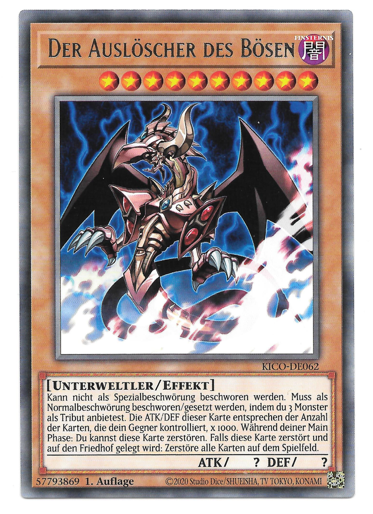 Yu-Gi-Oh! KICO-DE062 - Der Auslöscher des Bösen (Rare) - Anime Beyond