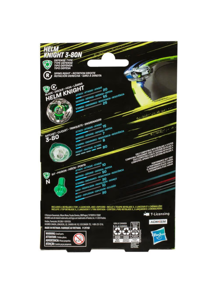 Helm Knight 3-80N Hasbro Beyblade X