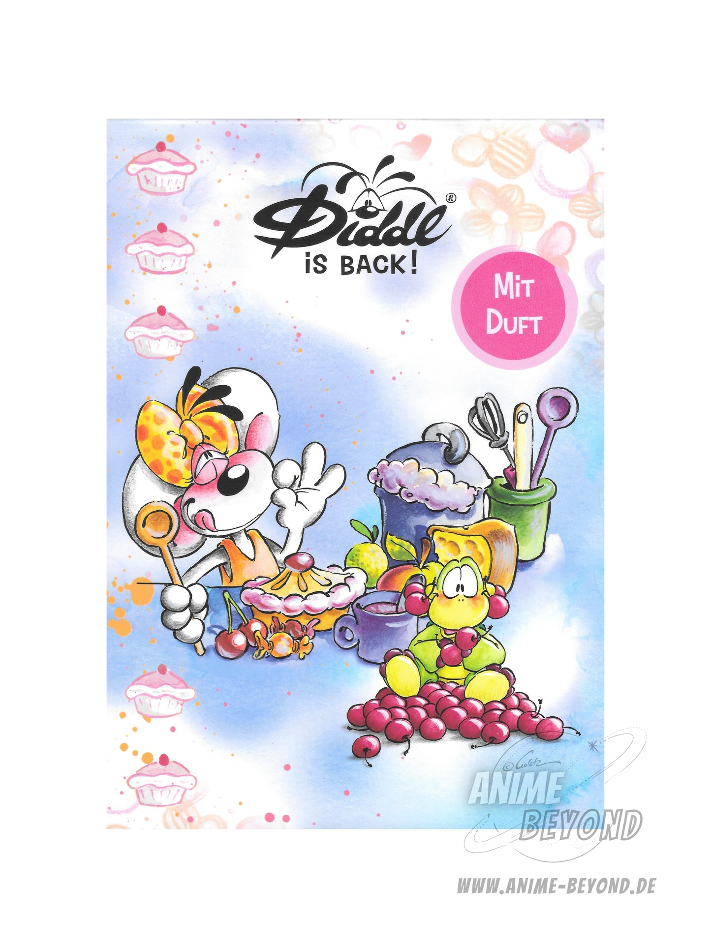 Diddl is Back Blockblatt aus A5 Duftblock Kuchen backen Motiv Geburtstagskollektion / Sonderkollektion 2026 - 23787 K1.28