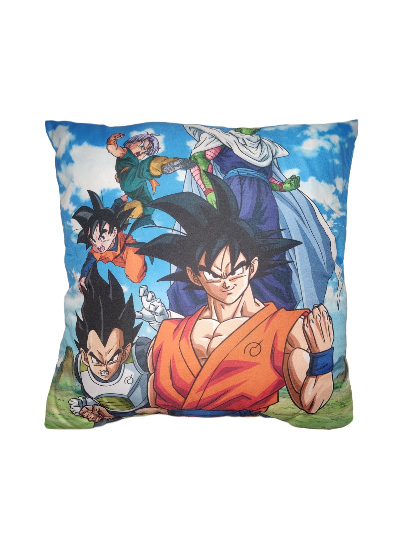 Dragon Ball Super - Son Goku Kissen Hellblau 35x35cm - Anime Beyond