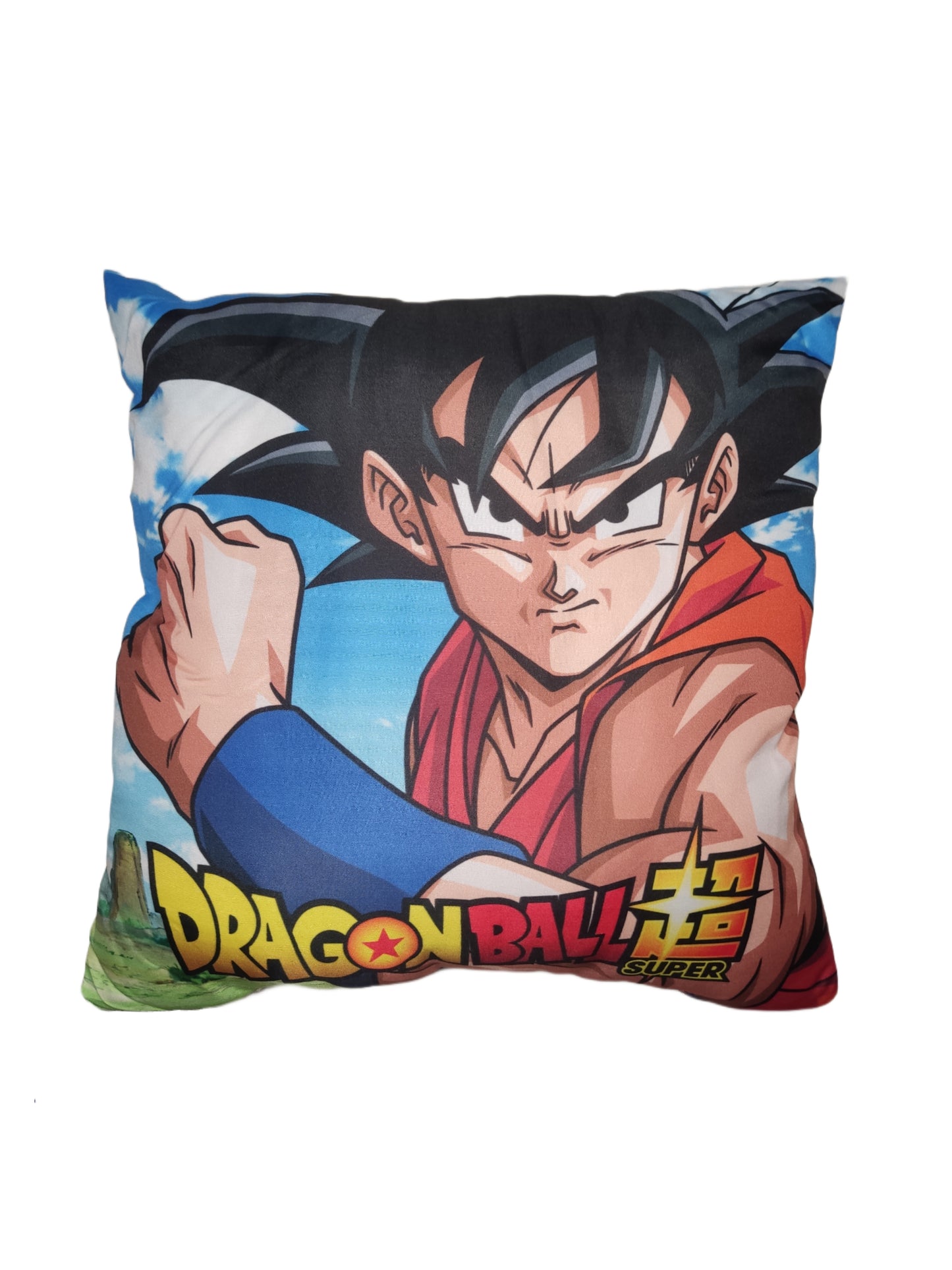 Dragon Ball Super - Son Goku Kissen Hellblau 35x35cm - Anime Beyond