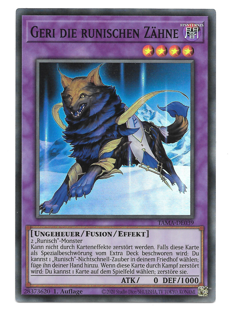 Yu-Gi-Oh! TAMA-DE039 - Geri die runischen Zähne (Super Rare) - Anime Beyond