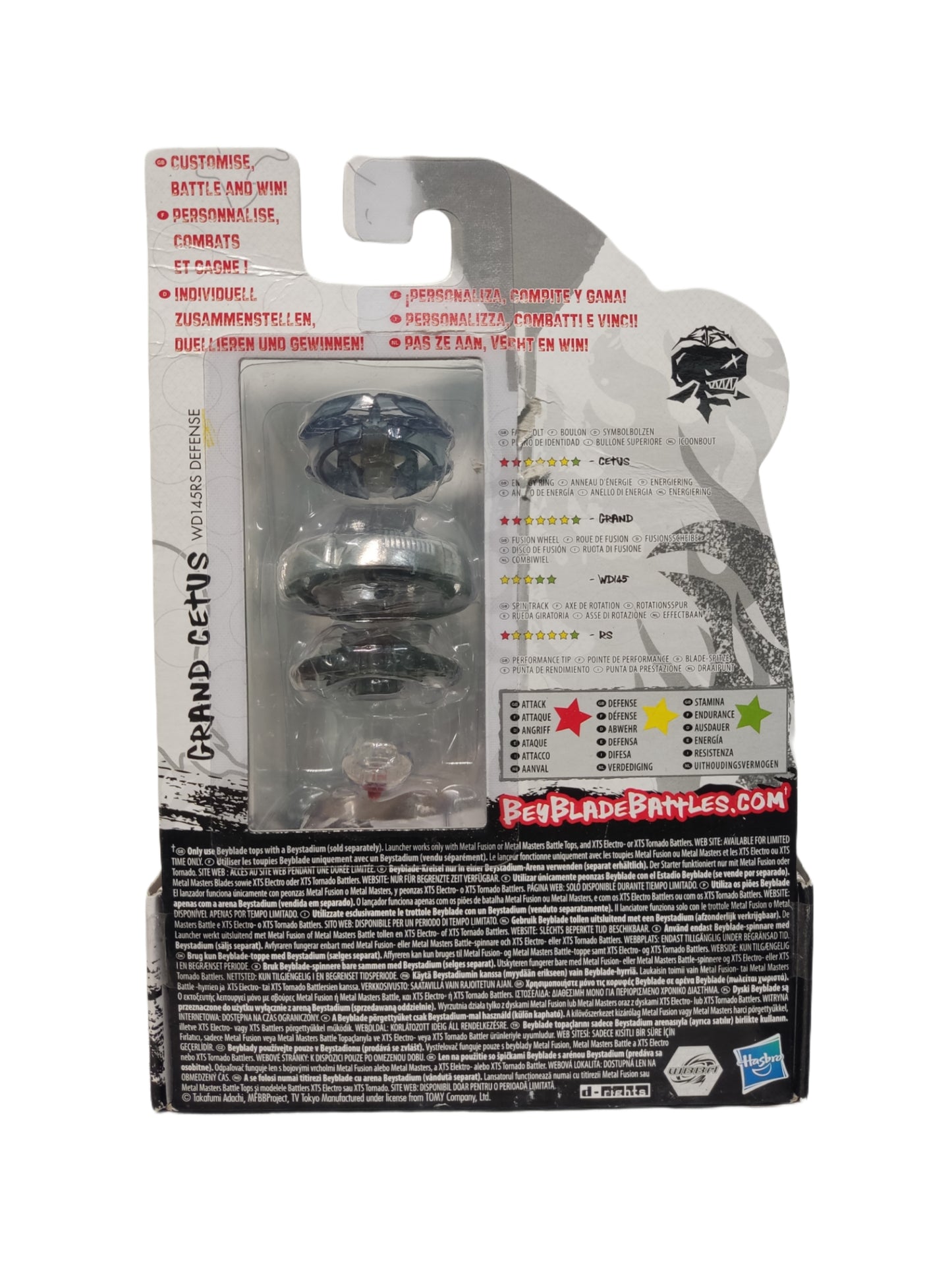 Grand Cetus BB-82A WD145RS Defense Hasbro Beyblade Metal Masters - Anime Beyond