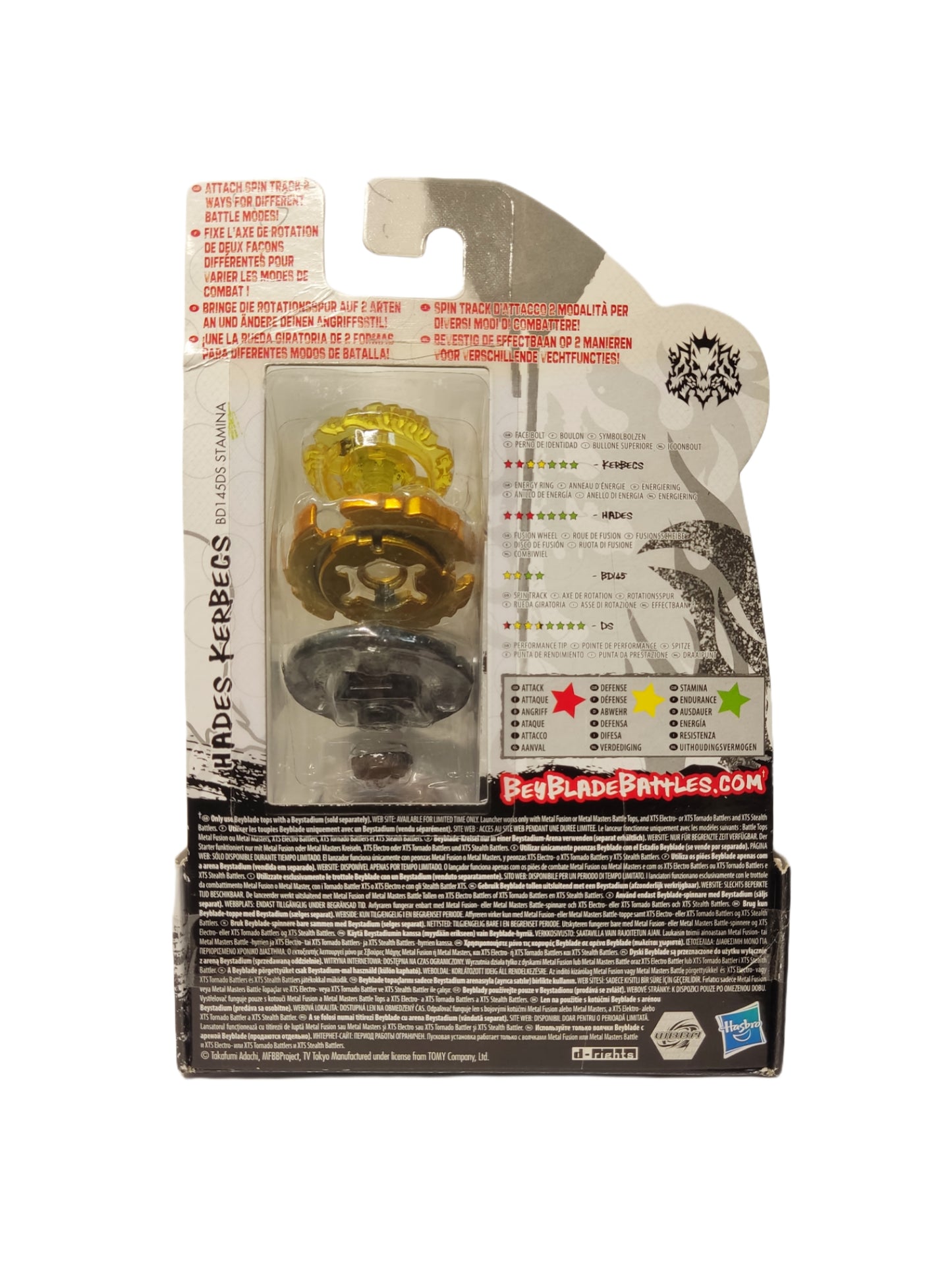 Hades Kerbecs BB-99 BD145DS Stamina Hasbro Beyblade Metal Masters - Anime Beyond