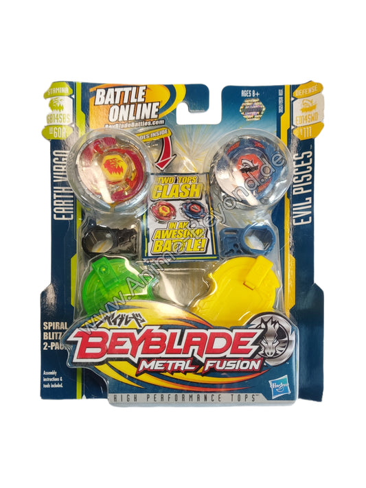 2-Pack: Earth Virgo BB-60A und Evil Pisces B-111 Hasbro Beyblade Metal Fusion - Anime Beyond
