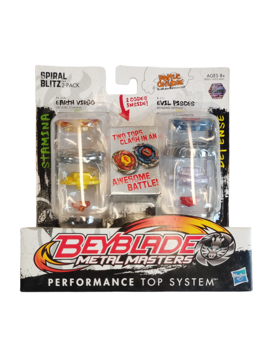 2-Pack: Earth Virgo BB-60A und Evil Pisces B-111 Hasbro Beyblade Metal Masters - Anime Beyond