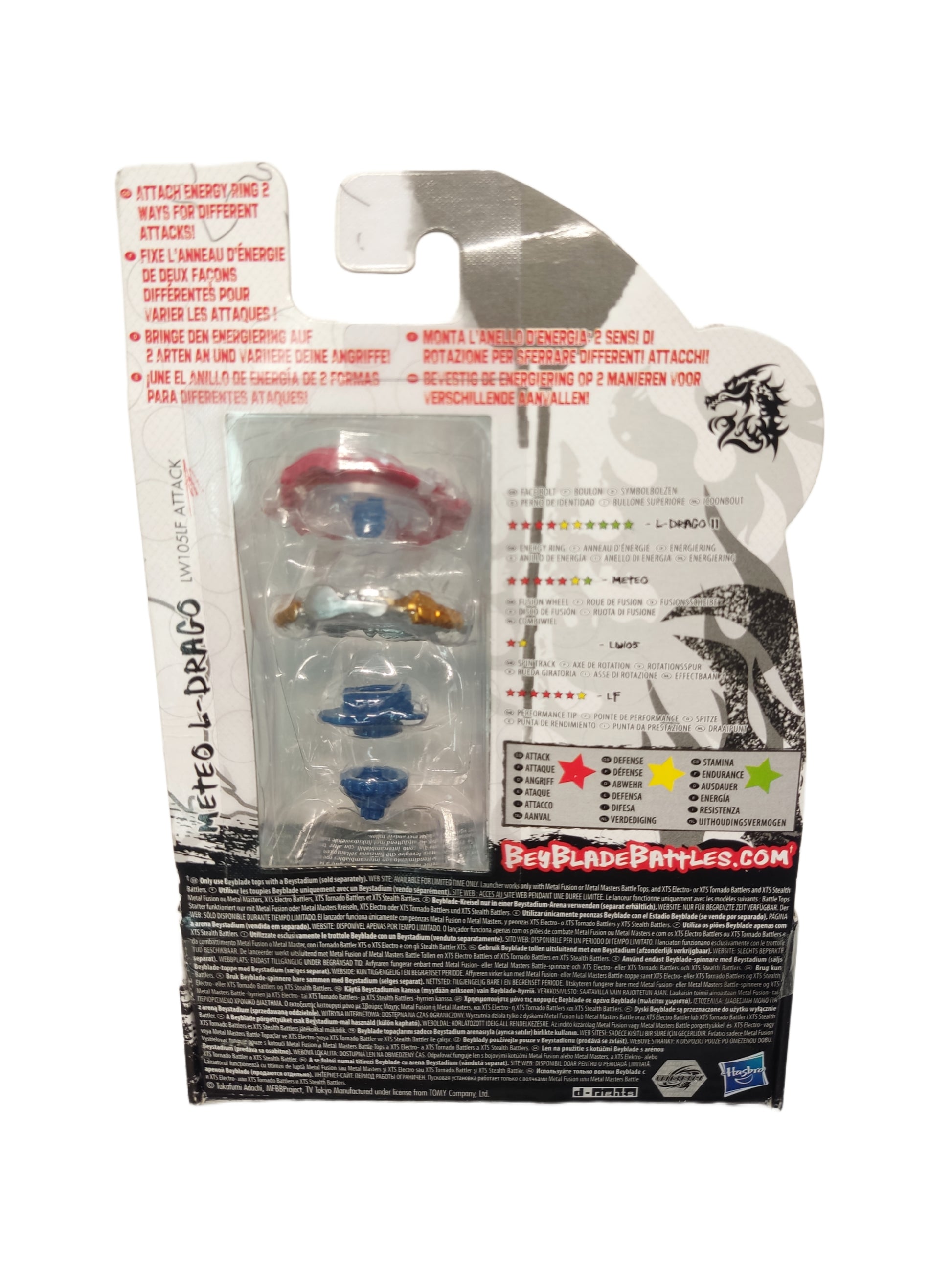 Meteo L-Drago BB-88 LW105LF Attack Hasbro Beyblade Metal Masters - Anime Beyond