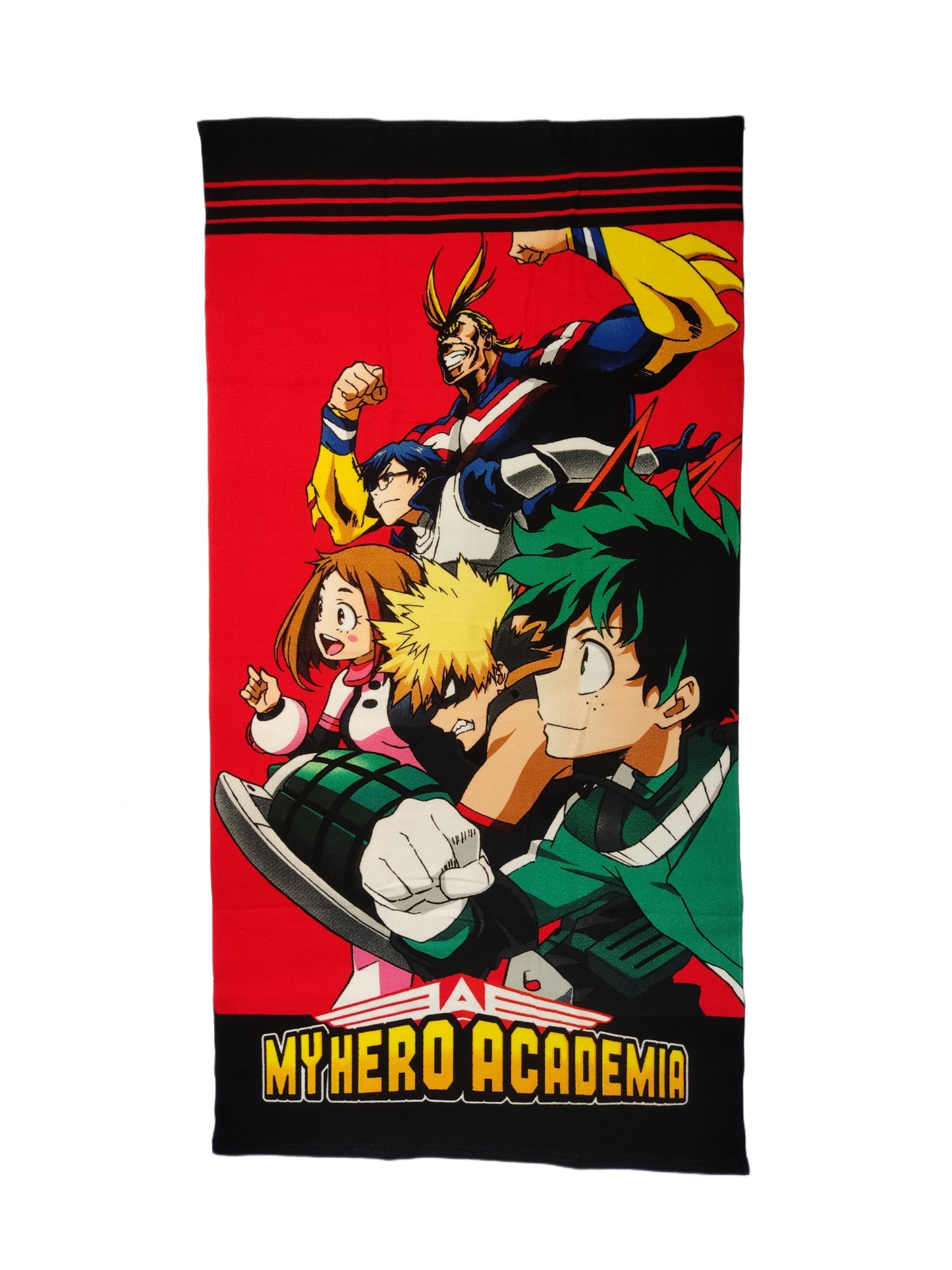 My Hero Academia Strandtuch Rot 140x70cm (Polyester) - Anime Beyond