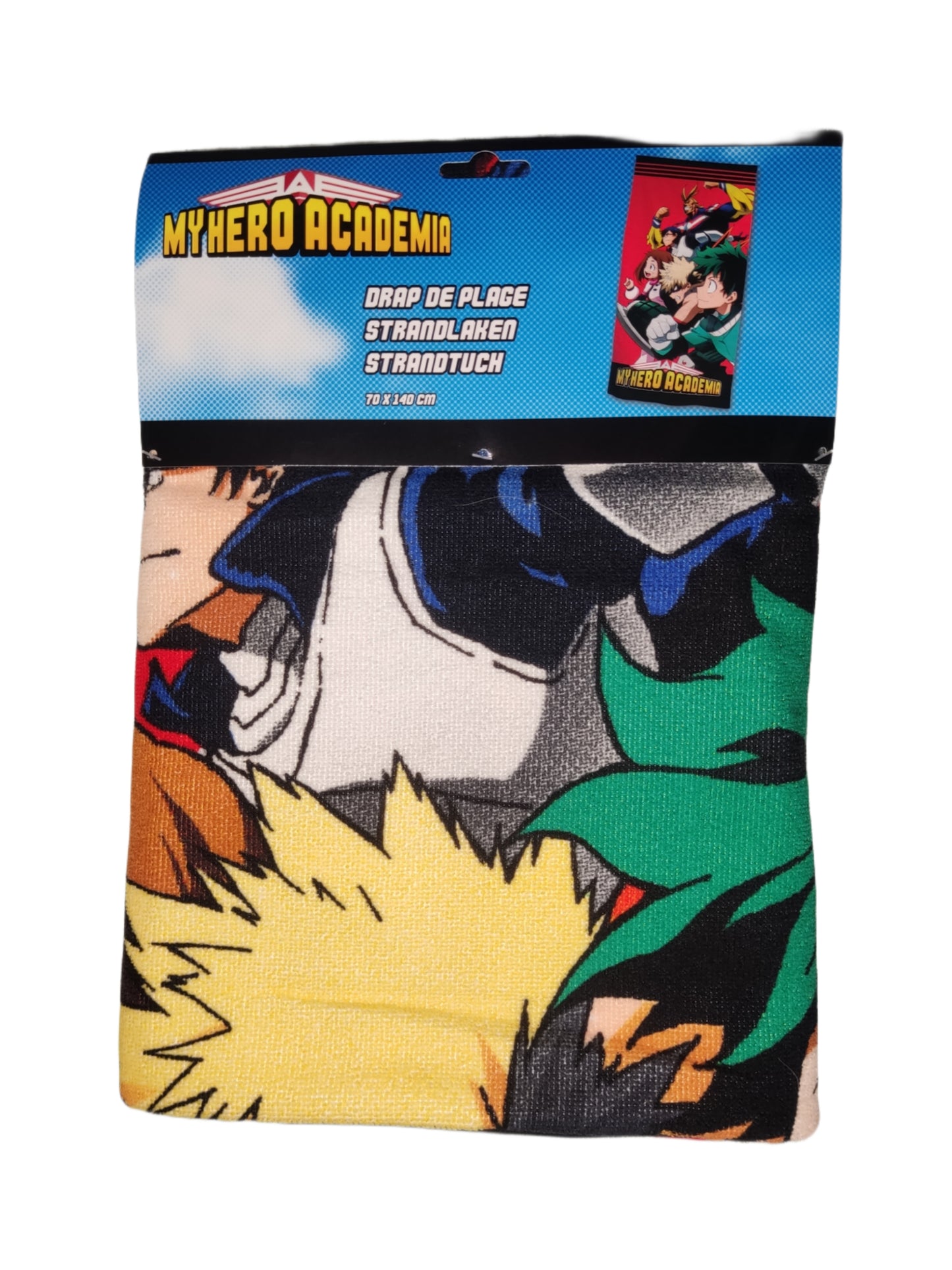 My Hero Academia Strandtuch Rot 140x70cm (Polyester) - Anime Beyond
