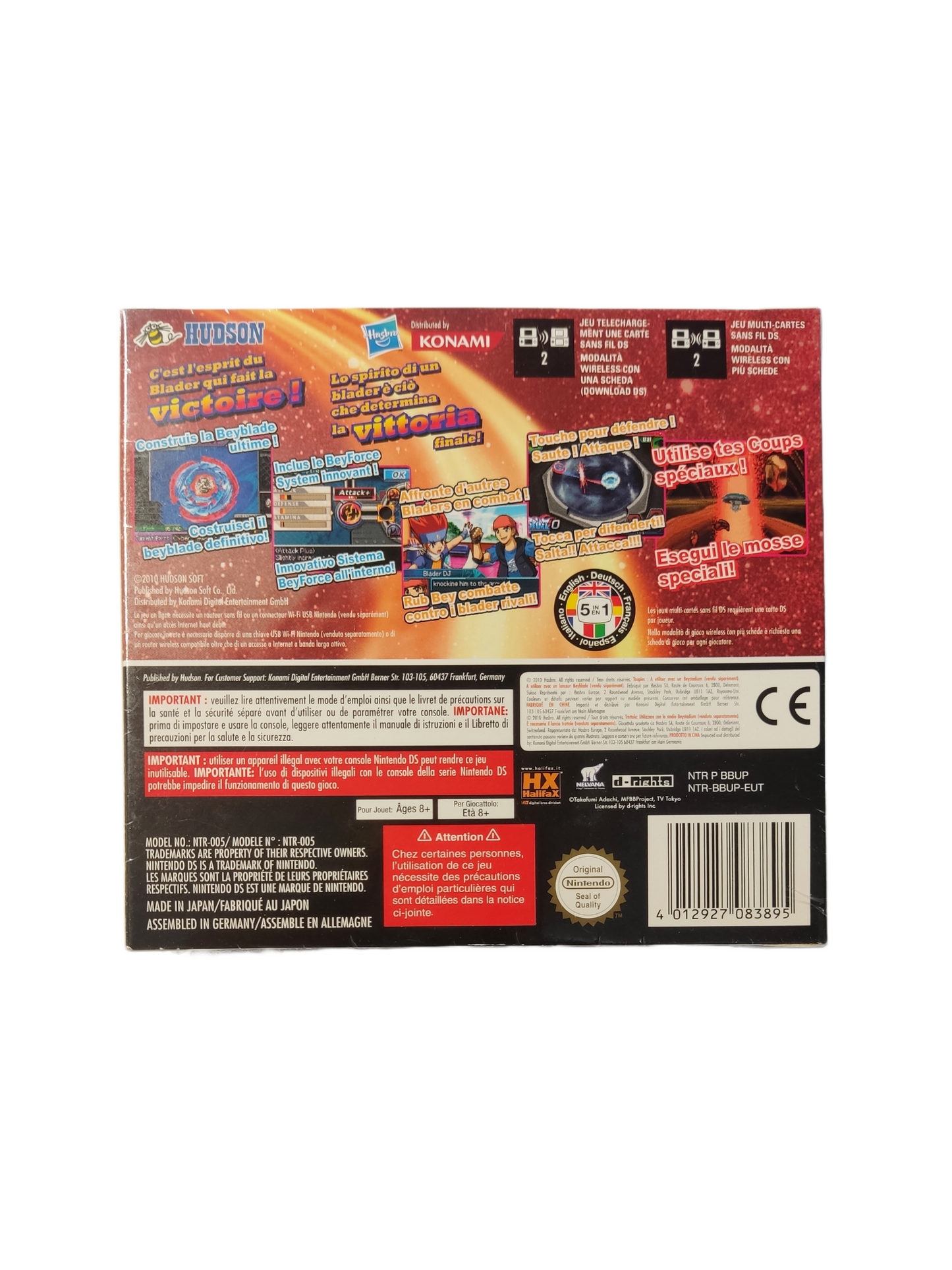 Beyblade Metal Fusion - Cyber Pegasus (Nintendo DS Spiel + Cyber Pegasus Beyblade) - Anime Beyond