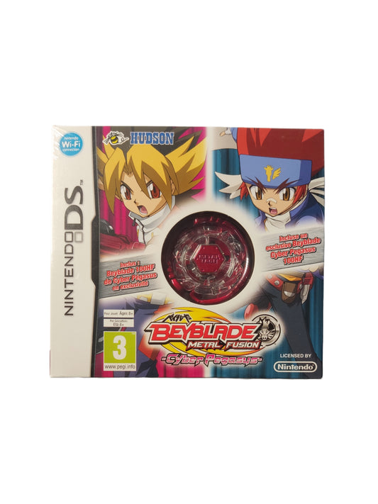 Beyblade Metal Fusion - Cyber Pegasus (Nintendo DS Spiel + Cyber Pegasus Beyblade) - Anime Beyond