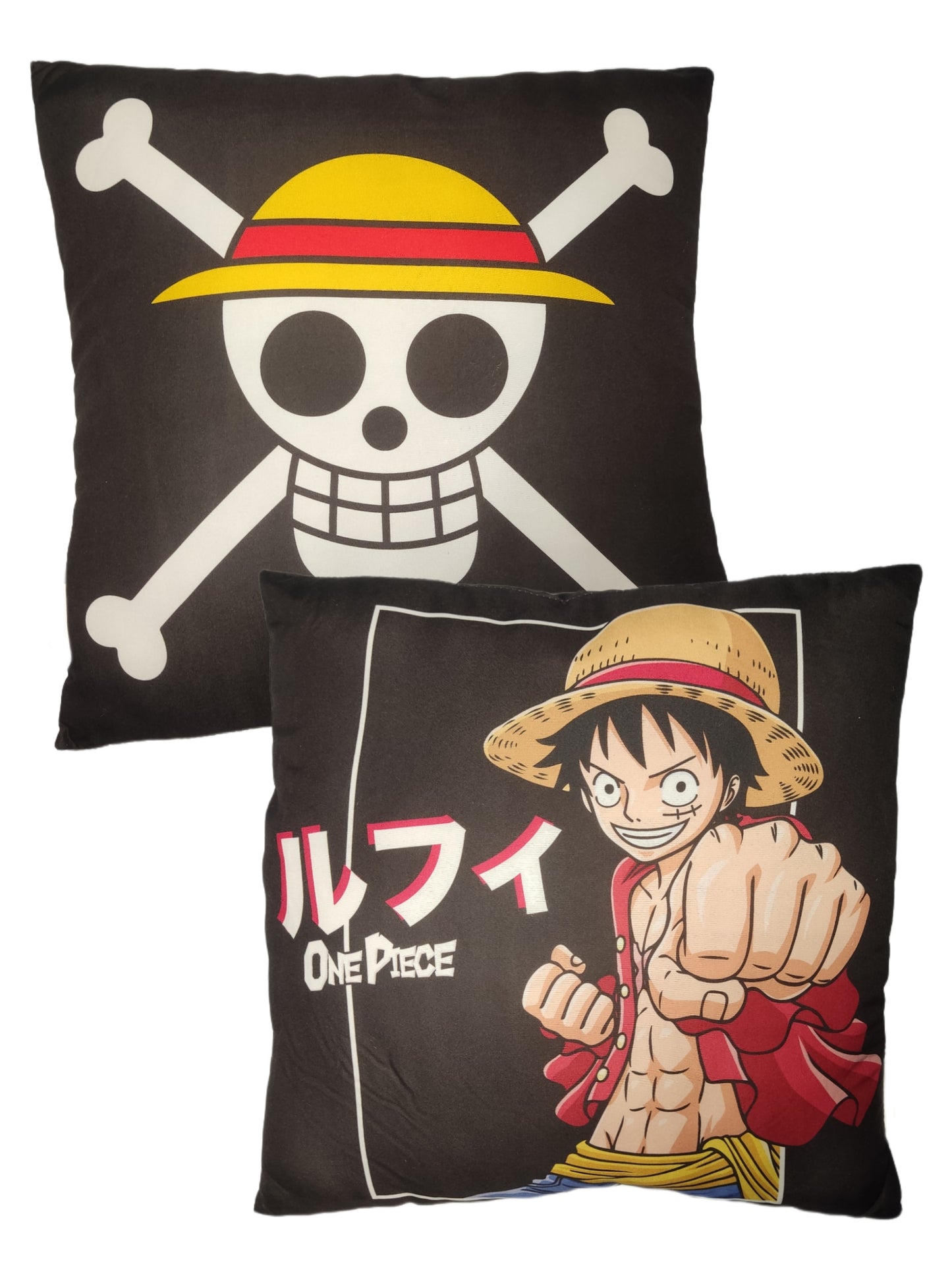 Ruffy Totenkopf Kissen 35x35cm - Anime Beyond