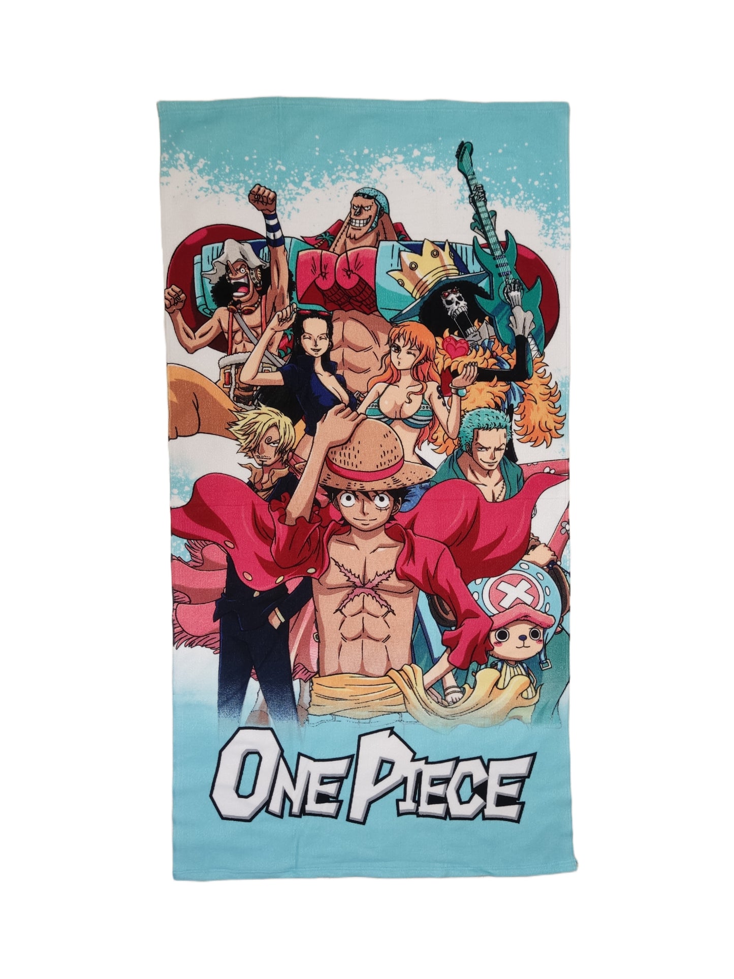 One Piece Strandtuch hellblau 140x70cm (Polyester) - Anime Beyond