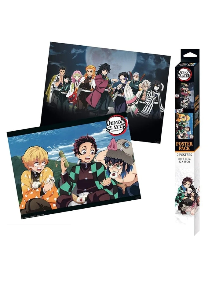 Demon Slayer - Season 2 - Chibi Poster-Set - 52x38 Poster - Anime Beyond