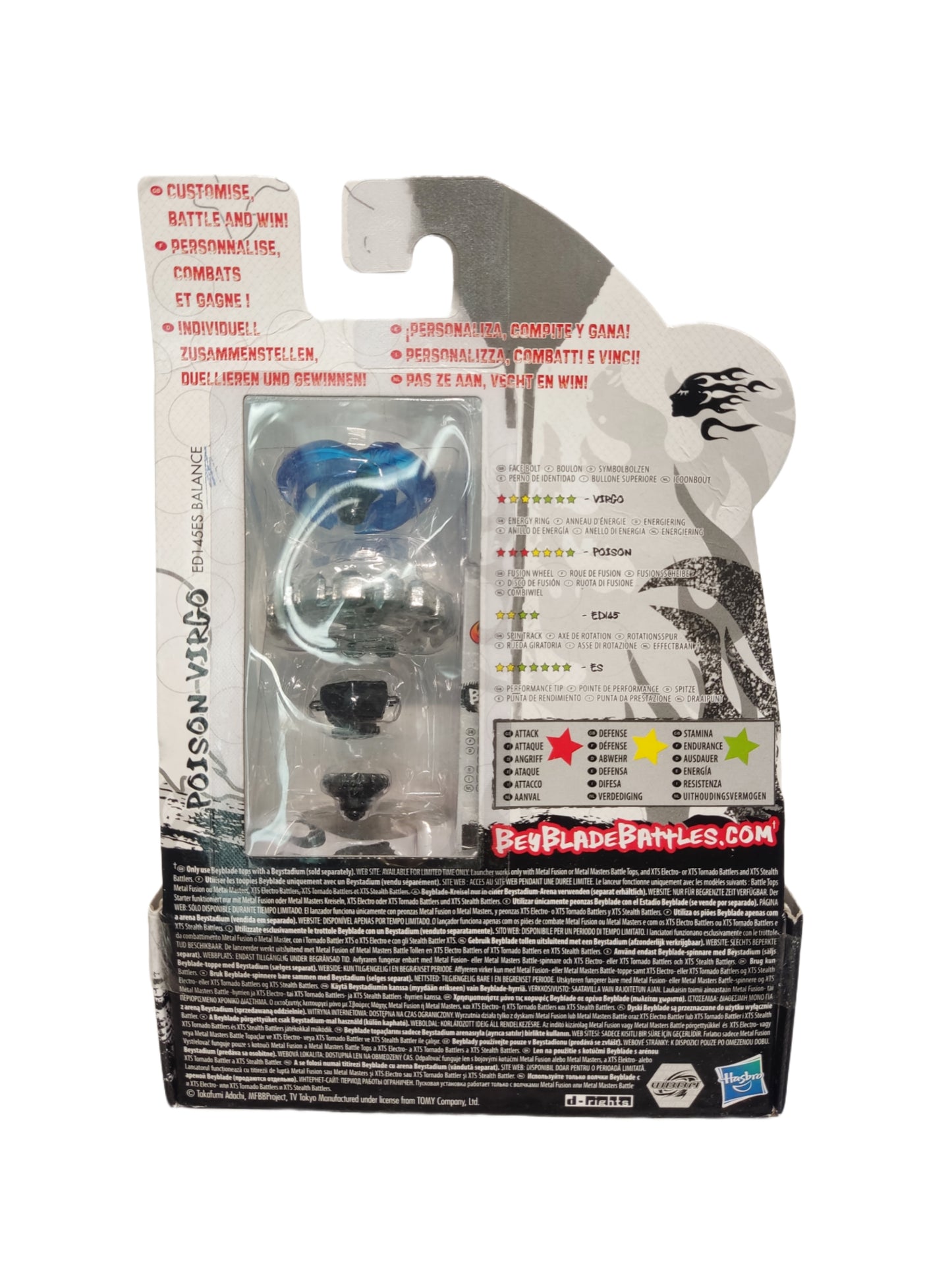 Poison Virgo B-117 ED145ES Balance Hasbro Beyblade Metal Masters - Anime Beyond