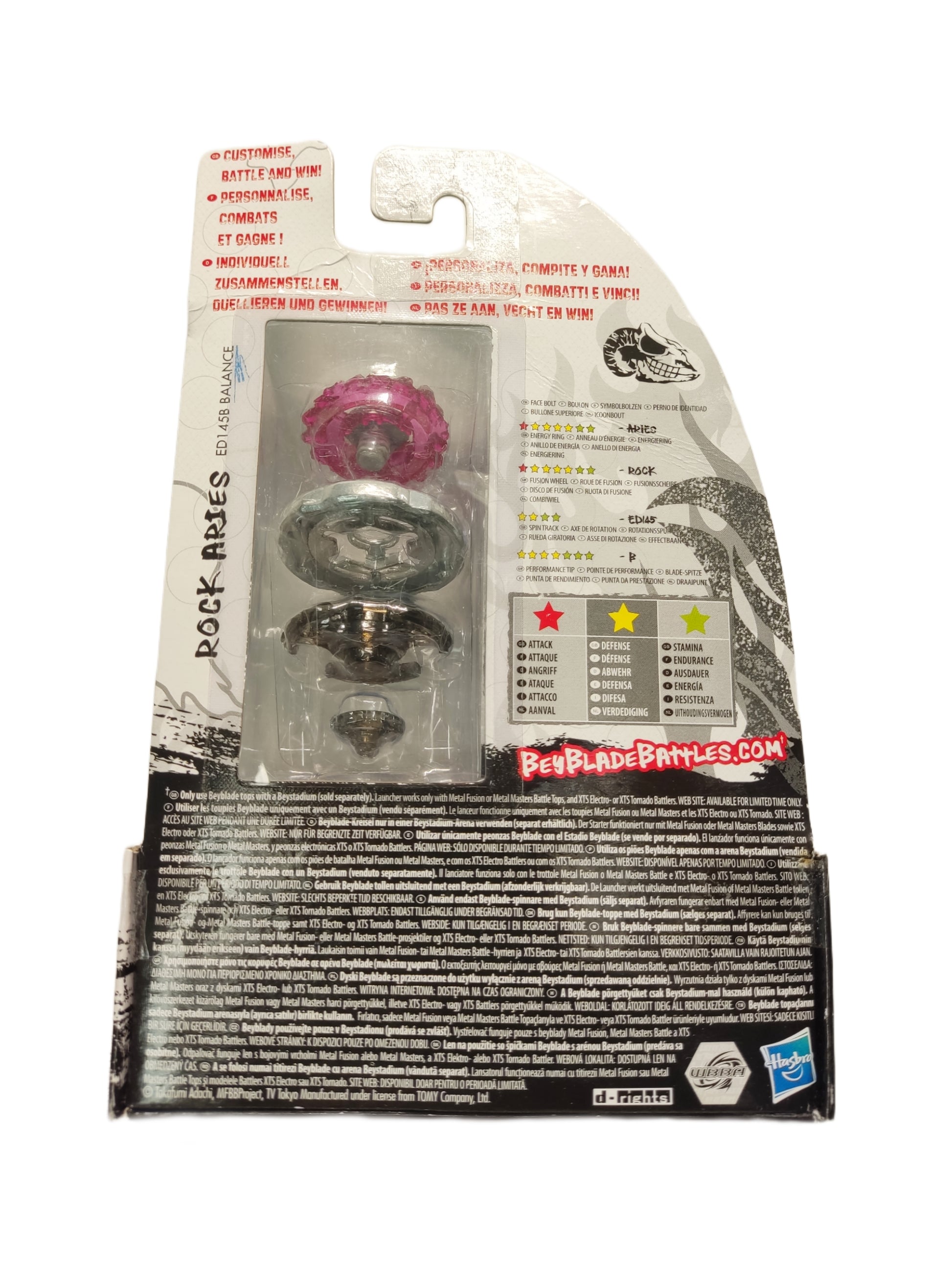 Rock Aries BB-45 ED145B Balance Hasbro Beyblade Metal Masters - Anime Beyond