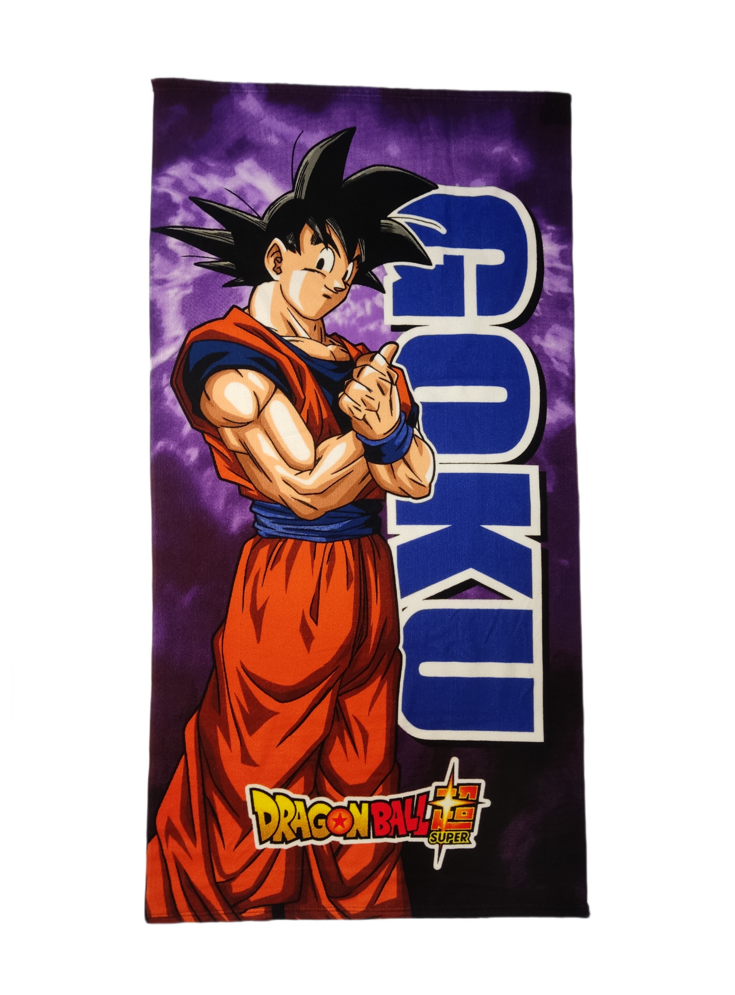 Son Goku - Dragon Ball Super Strandtuch in lila 140x70cm (Polyester) - Anime Beyond