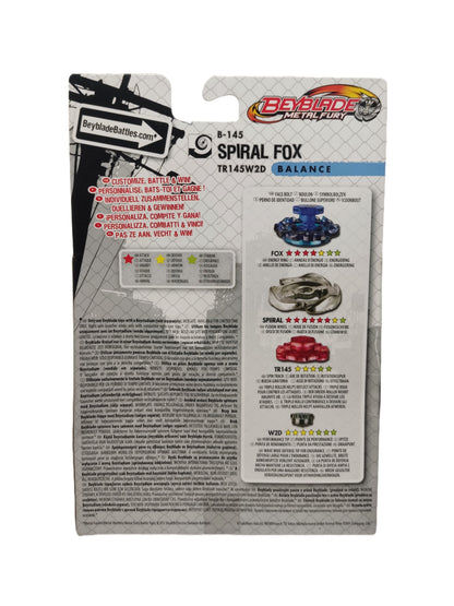 Spiral Fox B-145 TR145W2D Balance Hasbro Beyblade Metal Fury
