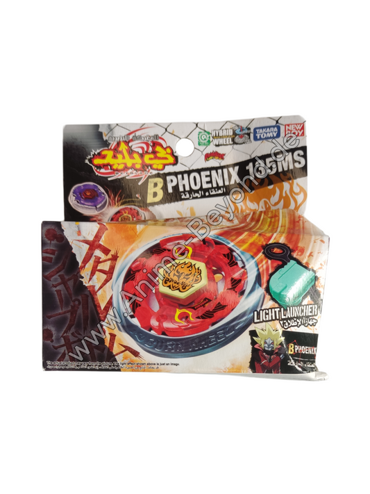 Newboy Burn Phoenix 135MS Takara Tomy Beyblade (beschädigte Verpackung) - Anime Beyond