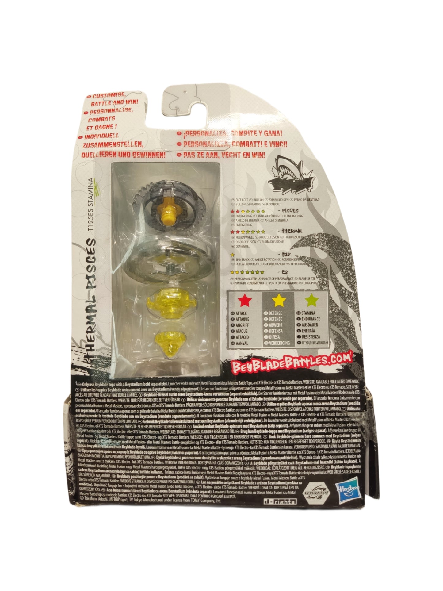 Thermal Pisces BB-57 T125ES Stamina Hasbro Beyblade Metal Masters - Anime Beyond