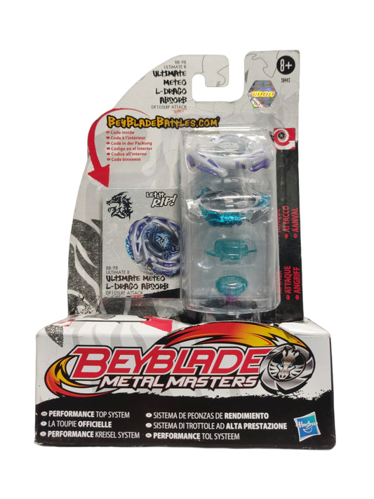 Ultimate Meteo L-Drago Absorb BB-98 DF105LRF Attack Hasbro Beyblade Metal Masters - Anime Beyond