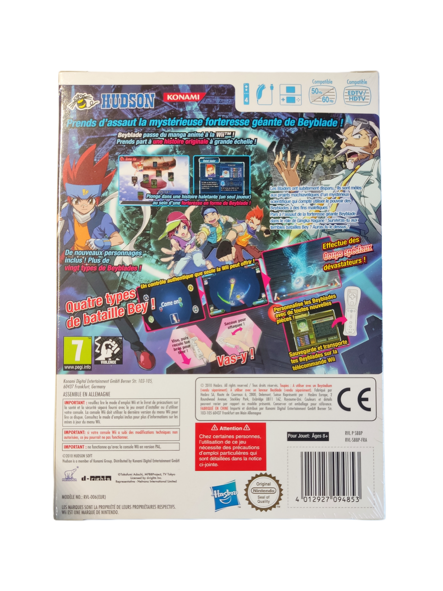 Beyblade Metal Fusion - Counter Leone (Nintendo Wii Spiel + Counter Leone Beyblade) - Anime Beyond