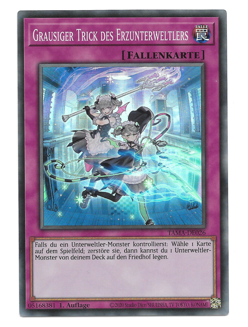 Yu-Gi-Oh! TAMA-DE026 - Grausiger Trick des Erzunterweltlers (Super Rare) - Anime Beyond