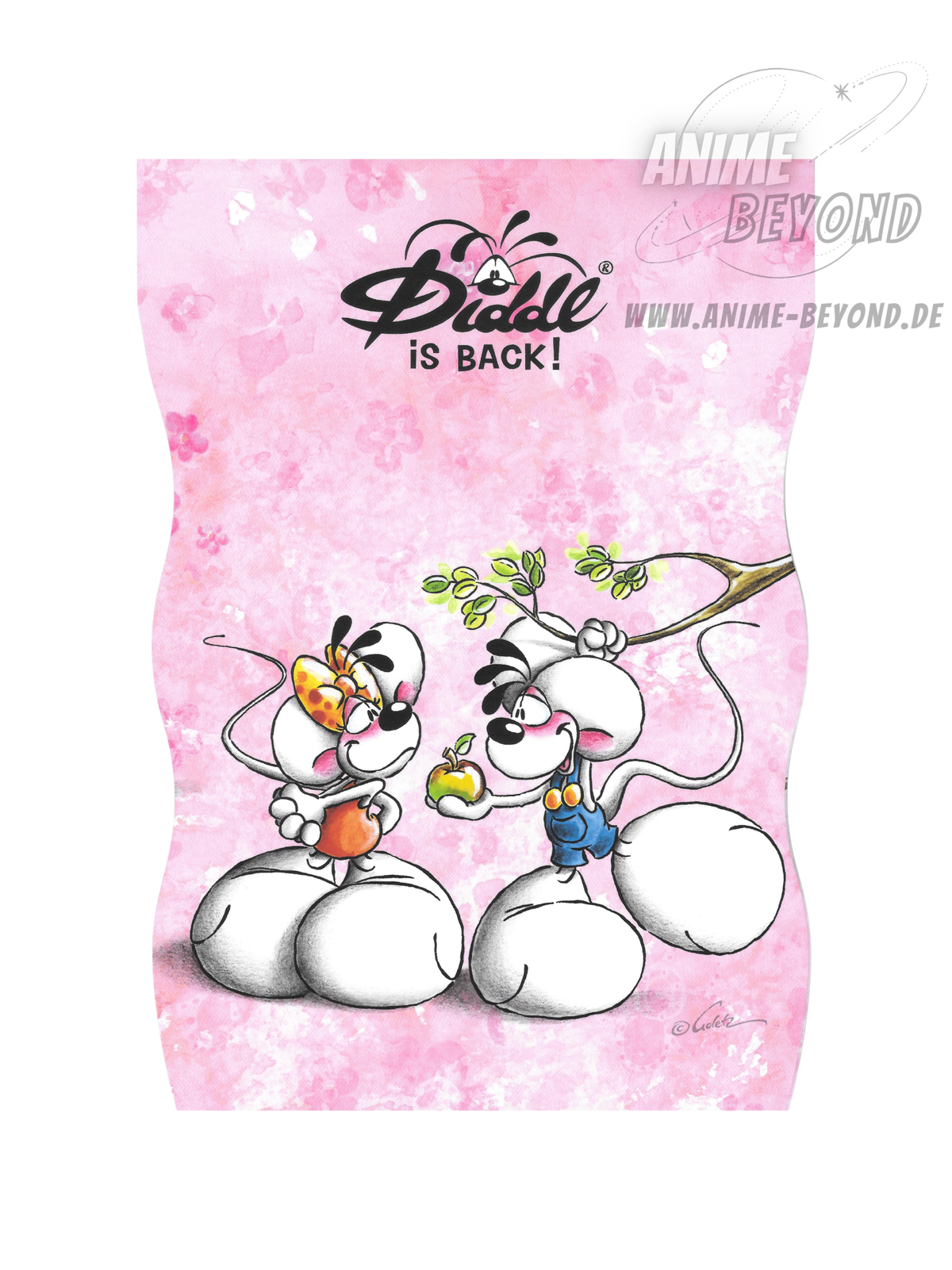 Diddl is Back Blockblatt aus A5 Block Rosa Blockfrisch 1 Blatt 23786 K1.9
