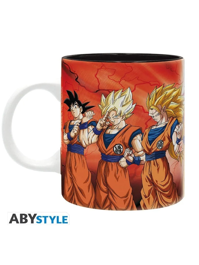 Dragon Ball Super - Goku Transformations - 320ml Tasse - Anime Beyond