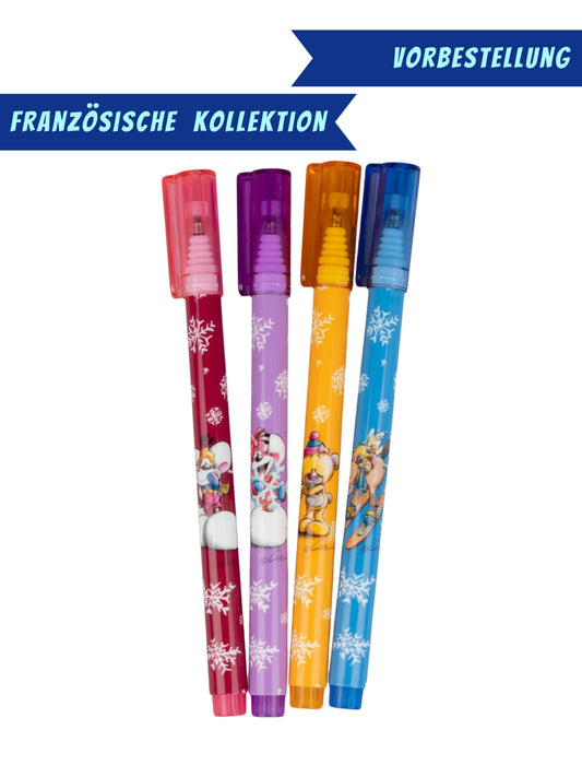 Diddl Glitzerstifte 4er-Set  / französische Winterkollektion 2026 ❄️ VORBESTELLUNG