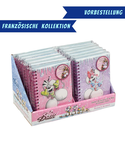 Diddl & Diddlina A6 Spiralnotizbuch mit Duft-Dekoration / Variante frei wählbar / französische Winterkollektion 2026 ❄️ VORBESTELLUNG
