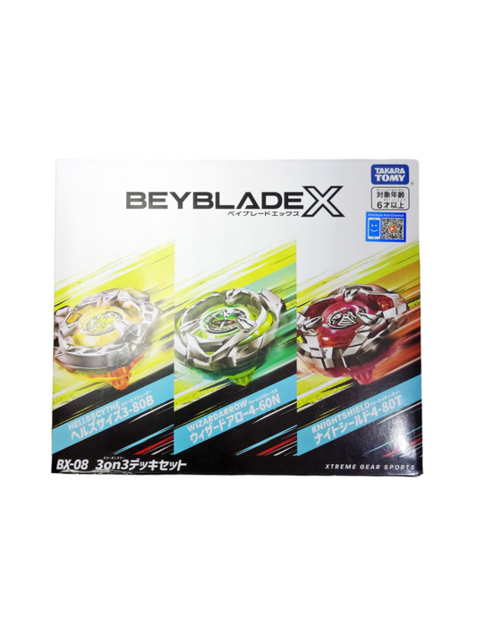 BX-08 Battle 3on3 Deck Set Takara Tomy Beyblade X
