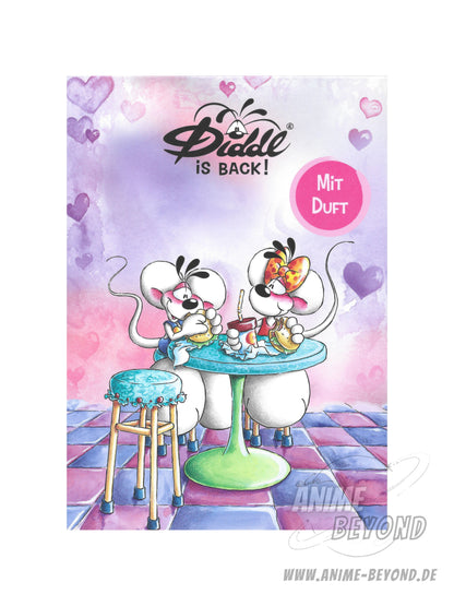 Vorbestellung: Diddl is Back Blockblatt aus A5 Duftblock Burger Date Motiv / Herbst Zwischenkollektion 2026 / 24454 K1.35