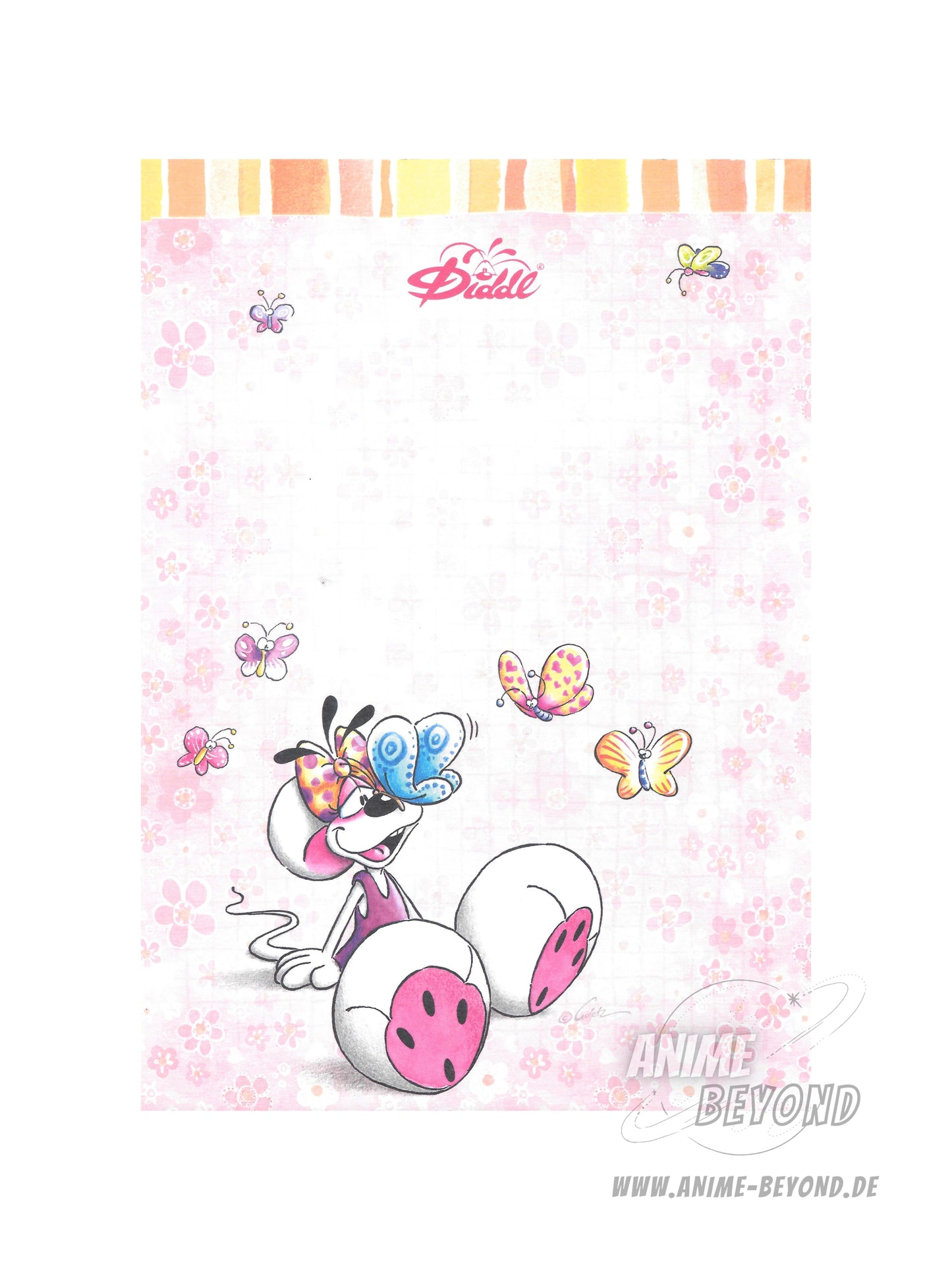 Diddl Duft-Blatt A5 Diddlina Sommer Rosa 2026 Blockfrisch vom Duftblock