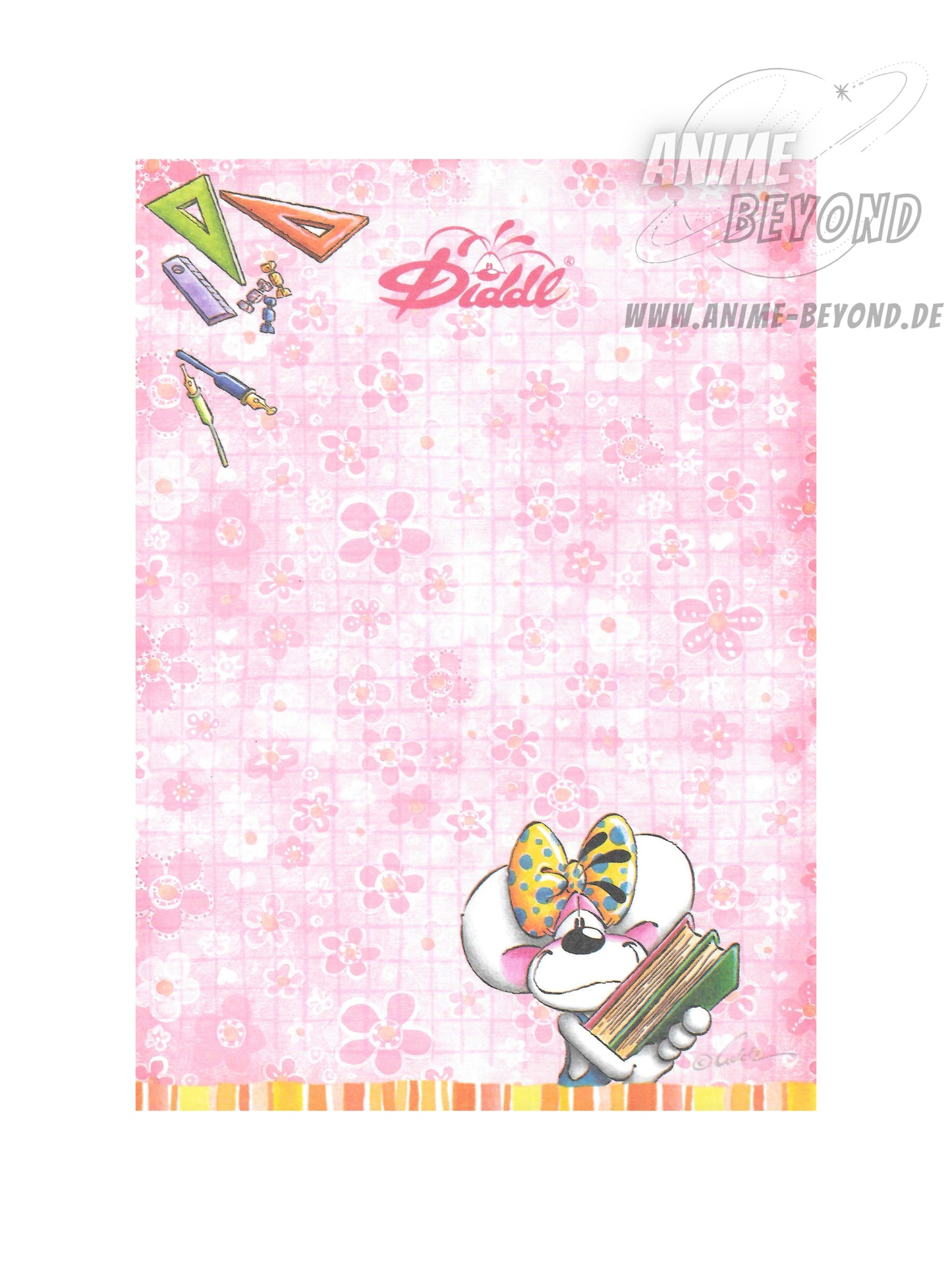 Diddl Duft-Blatt A6 Diddlina Rosa Back to School 2026 Blockfrisch vom Duftblock