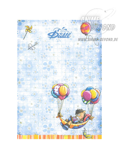 Diddl Duft-Blatt A6 Loupsily Blau Back to School 2026 Blockfrisch vom Duftblock