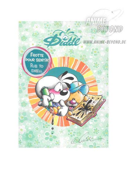 Diddl Duft-Blatt A6 Diddl und Pimboli Grün Back to School 2026 Blockfrisch vom Duftblock