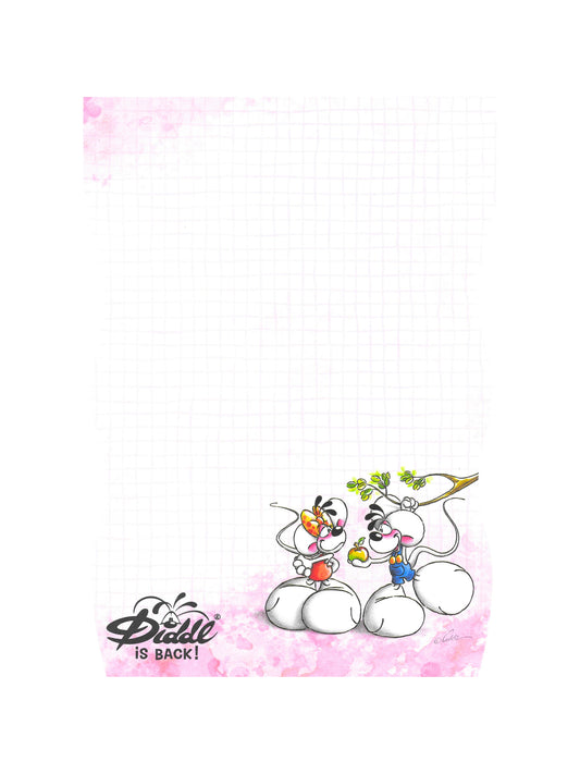 Diddl is Back Blockblatt aus A5 Block Rosa Blockfrisch 1 Blatt 23786 K1.9