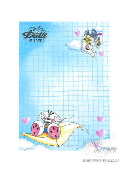 Diddl is Back Blockblatt aus A6 Duftblock Brief Motiv Blau Geburtstagskollektion / Sonderkollektion 2026 - 23499 K1.25