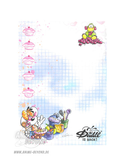 Diddl is Back Blockblatt aus A5 Duftblock Kuchen backen Motiv Geburtstagskollektion / Sonderkollektion 2026 - 23787 K1.28
