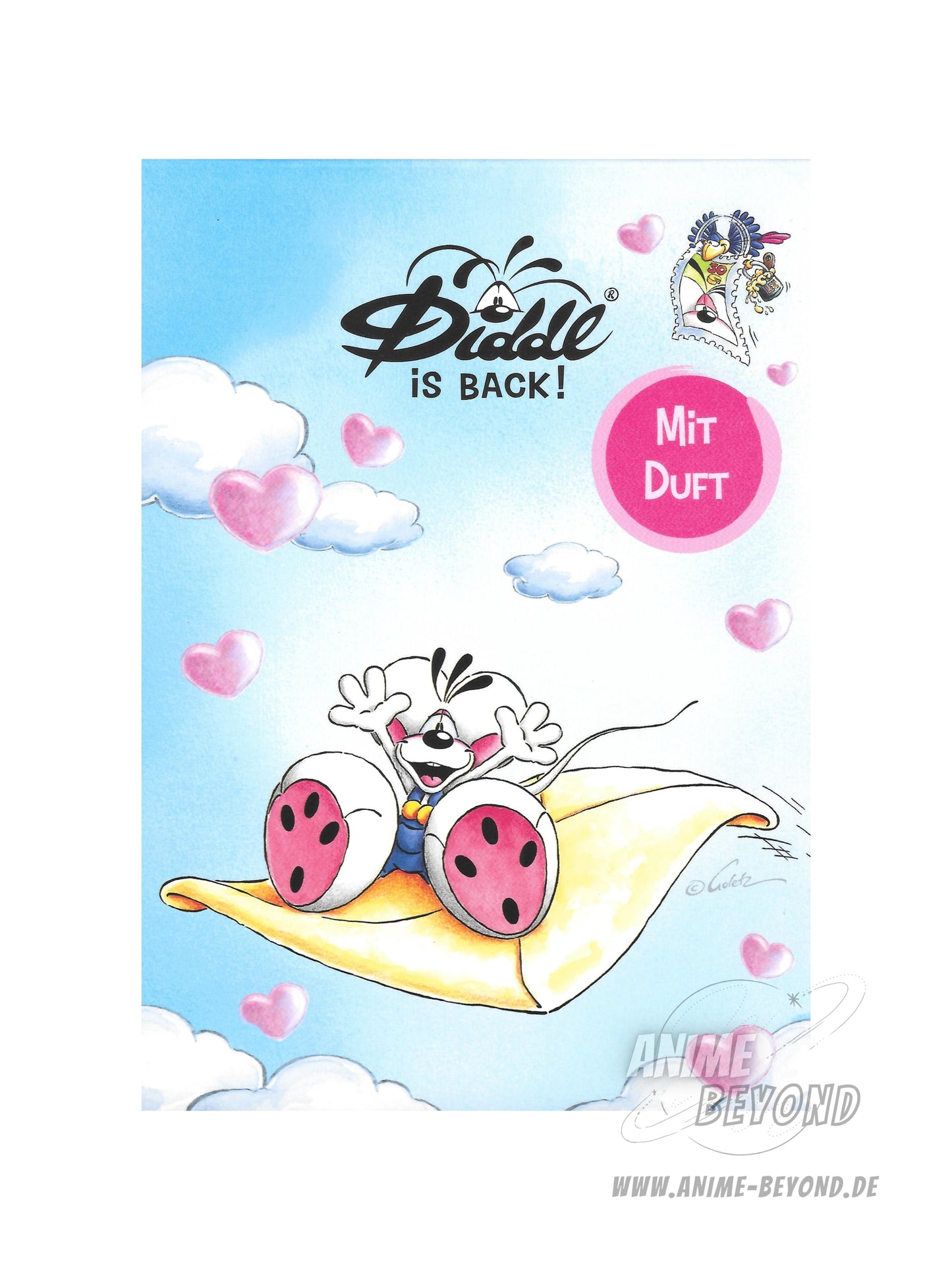 Diddl is Back A6 Duftblock Brief Motiv Blau Geburtstagskollektion / Sonderkollektion 2026 - 23499 K1.25