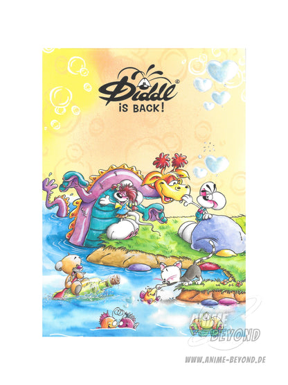 Diddl is Back Blockblatt aus A6 Block Seemonster Motiv Gelb Geburtstagskollektion / Sonderkollektion 2026 - 23789 K1.27