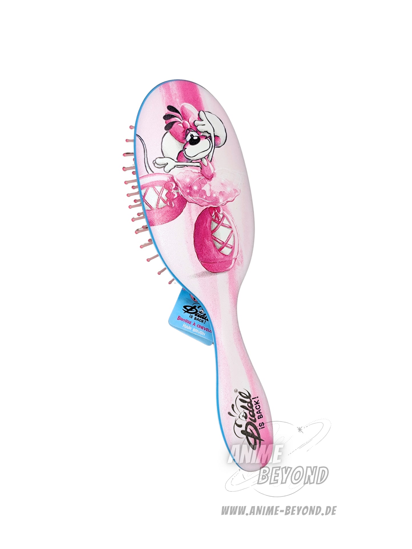 Diddlina Ballerina Haarbürste Blau Pink ca. 21,5 x 6 cm