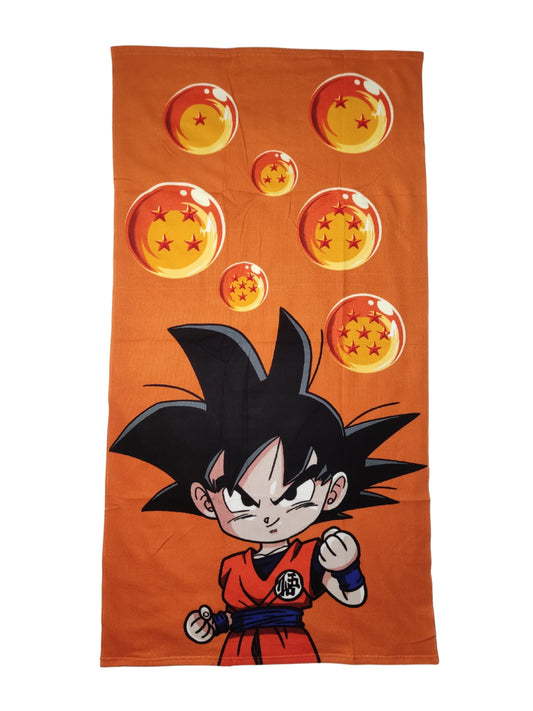 Son Goku - Dragon Ball Strandtuch in orange 140x70cm (Polyester)